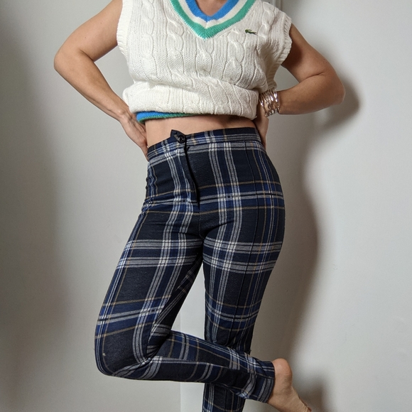 Free People Casual High waisted Plaid Pants - Picture 2 of 9